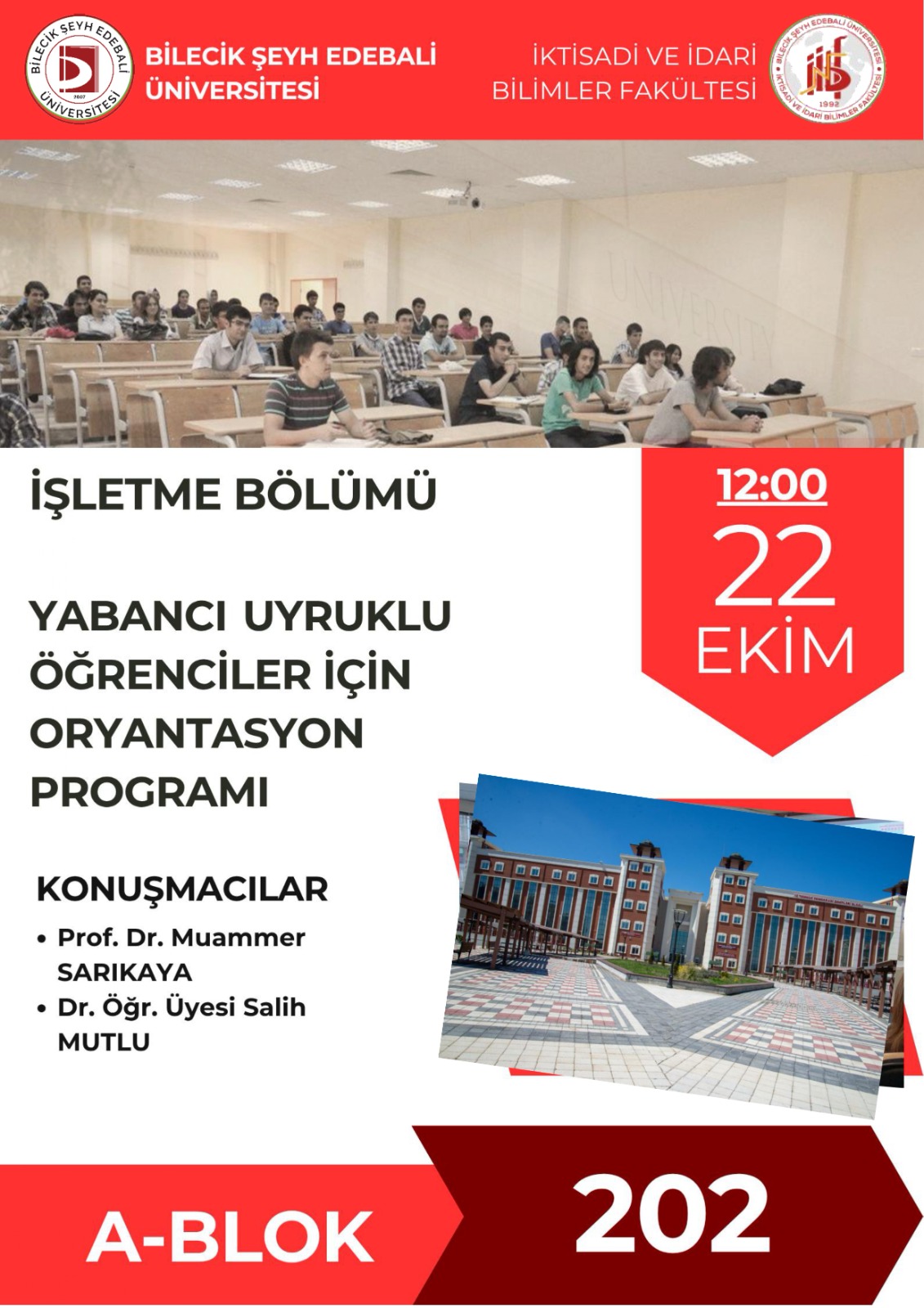 Yabancı Uyruklu Öğrenci Oryantasyon Toplantısı